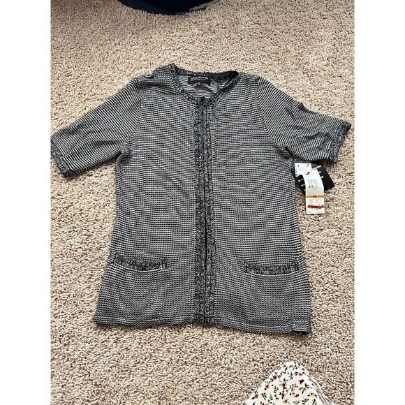 Jones New York Knit Blouse + Short Sleeve Jacket Set - Career Work Suiting S - Picture 4 of 5